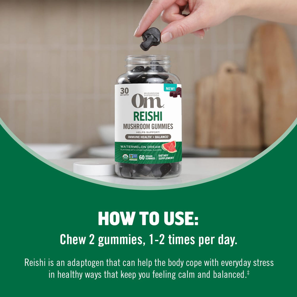 OM Mushroom Superfood Third-party tested label confirms purity and potency