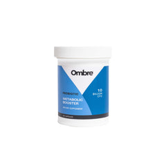 Ombre Metabolic Booster Probiotic bottle front for daily use.