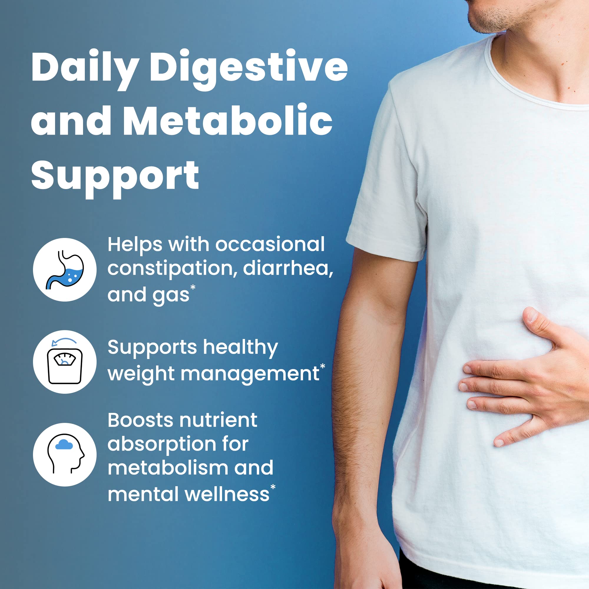 Ombre Metabolic Booster Probiotic capsules ready for metabolism support.