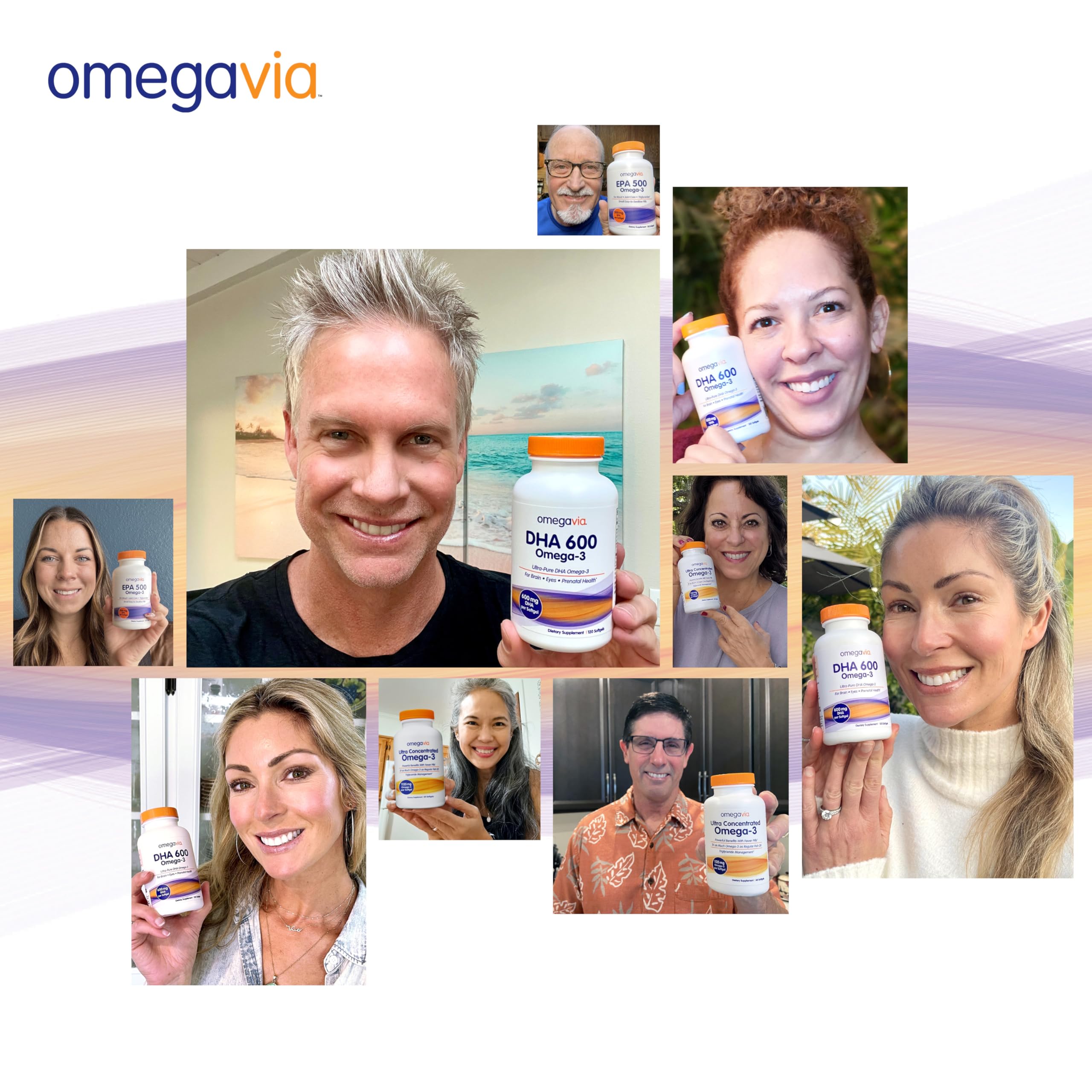 120-softgel bottle for daily OmegaVia DHA routine