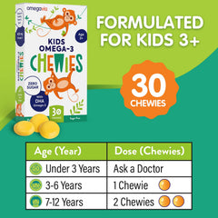 OmegaVia Kids Omega-3 Gummies bite-sized shape in hand
