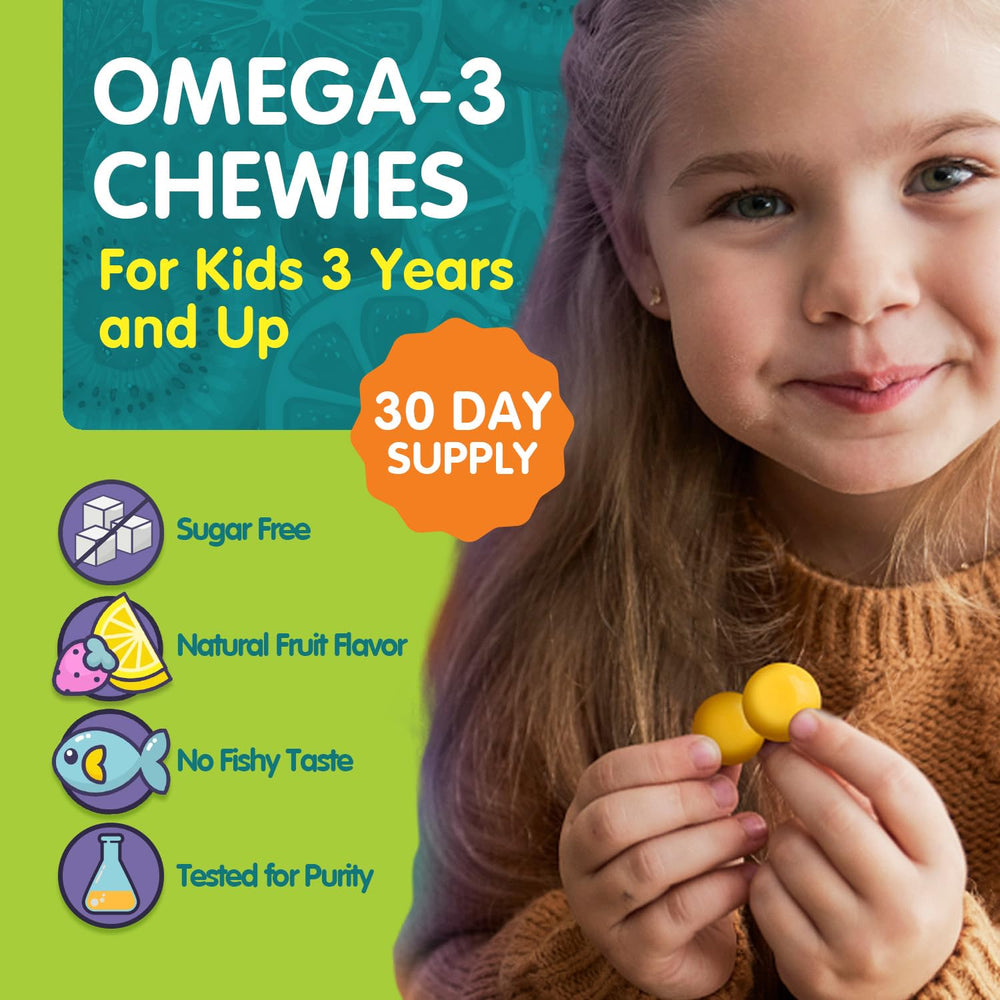 OmegaVia Kids Omega-3 Gummies lunchbox friendly packaging