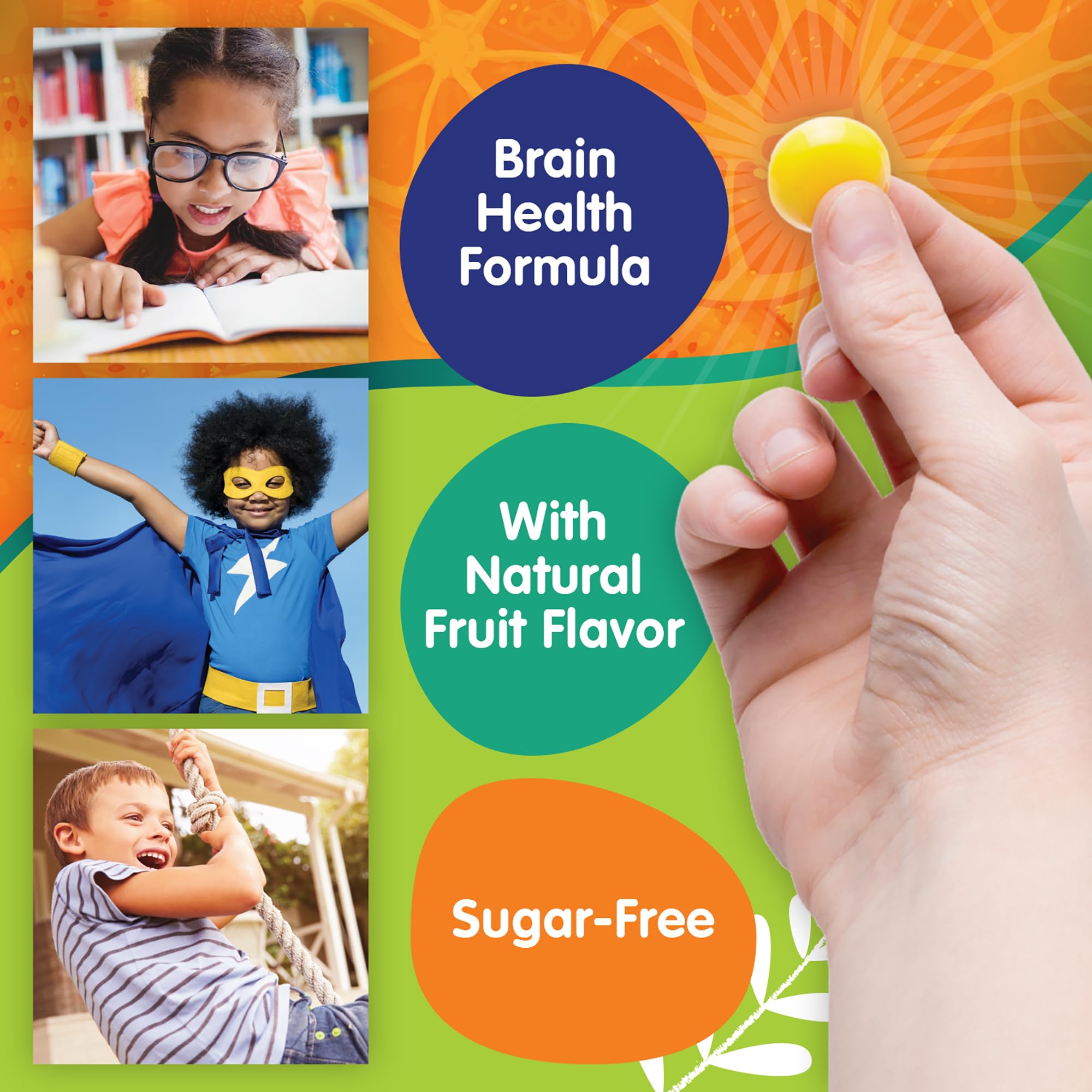 OmegaVia Kids Omega-3 Gummies sustainably sourced ingredients concept