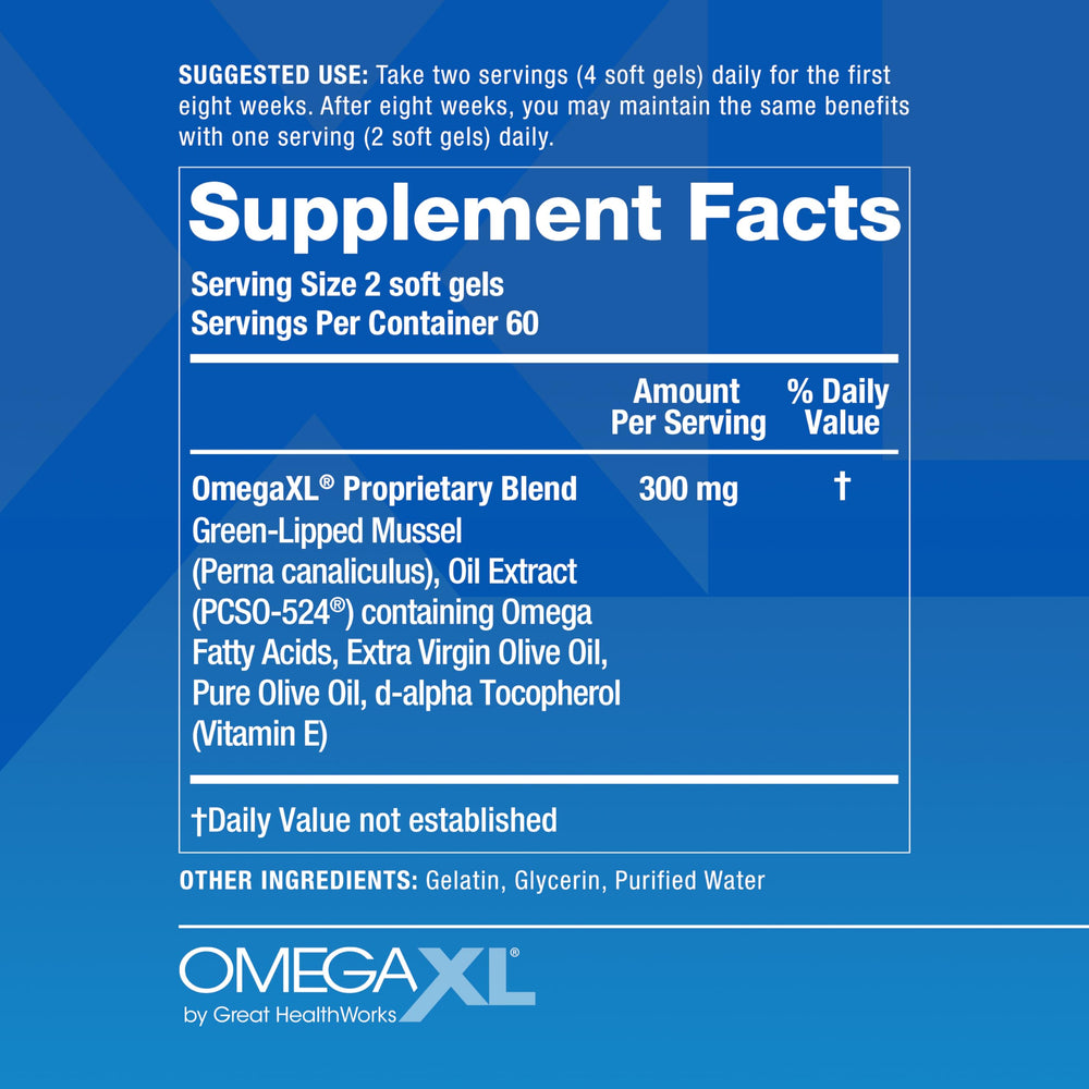 OmegaXL daily-use packaging illustrating easy daily capsule routine