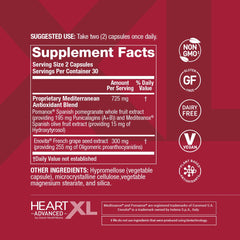 OmegaXL HeartXL Advanced capsules in hand suggest everyday circulatory support.