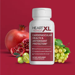 OmegaXL HeartXL Advanced packaging emphasizes quality and vegan-friendly ingredients.