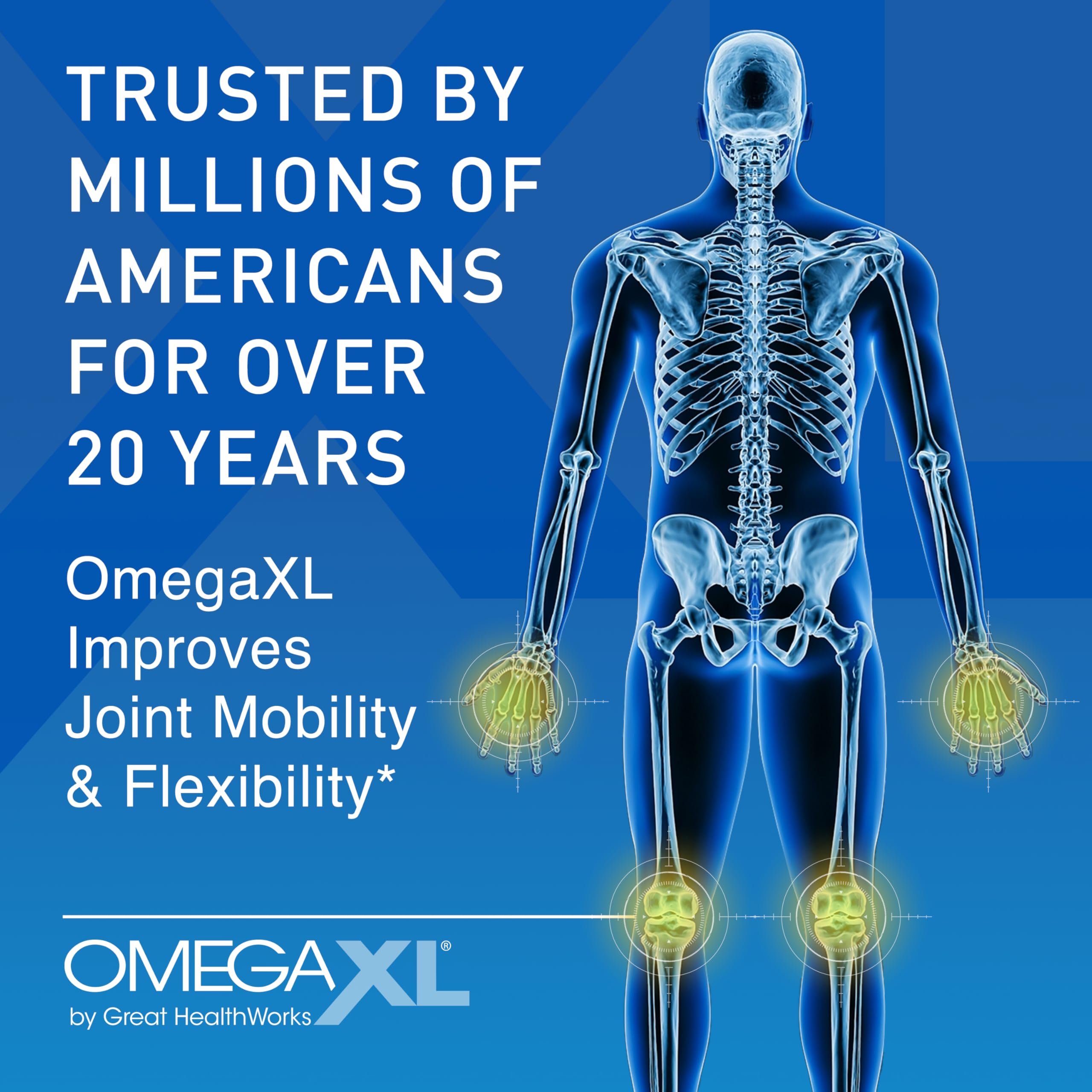 OmegaXL joint mobility illustration for an active lifestyle