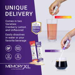 On-the-go MemoryXL serving displayed beside a smartwatch.