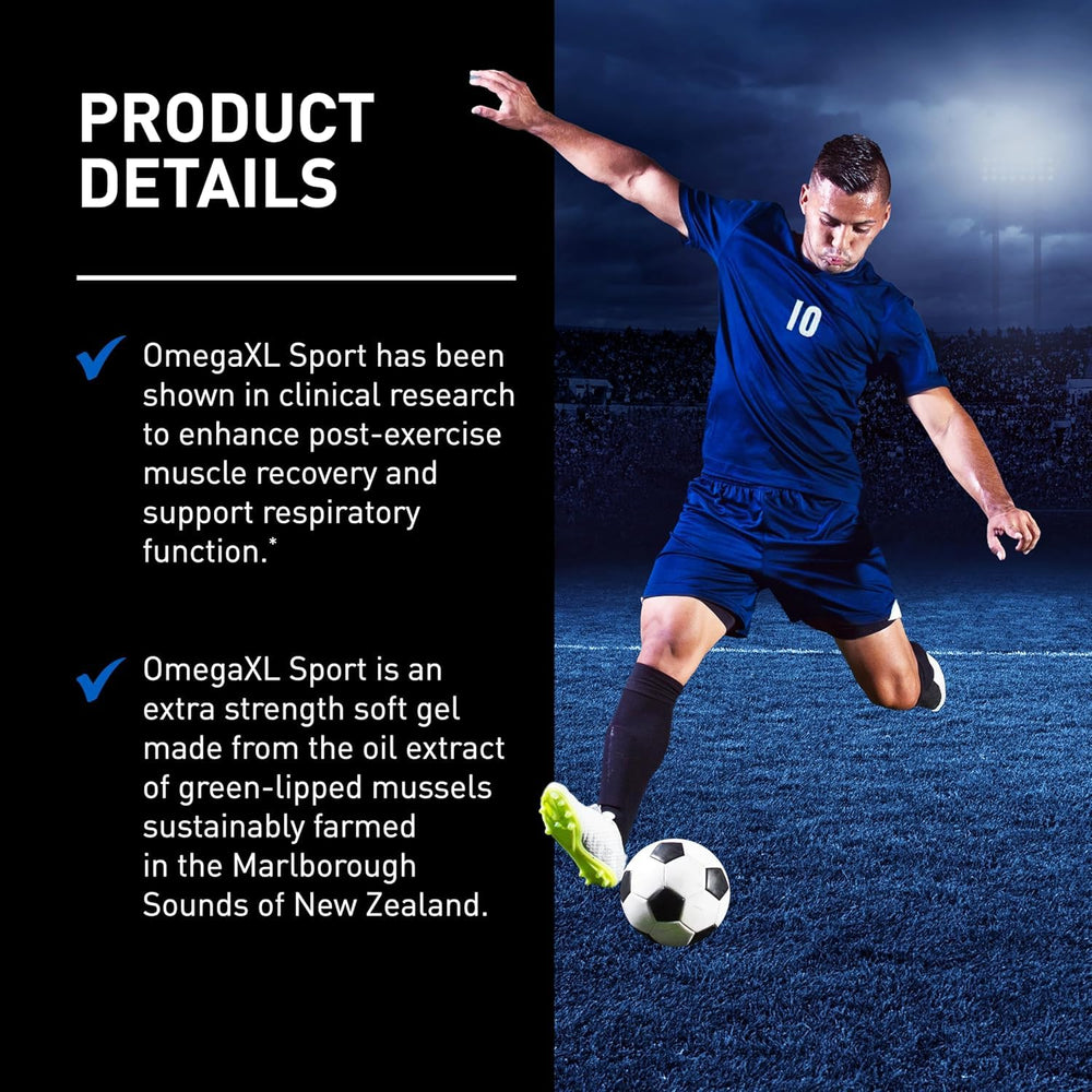 OmegaXL Sport after-workout scene implying reduced muscle soreness
