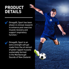 OmegaXL Sport after-workout scene implying reduced muscle soreness