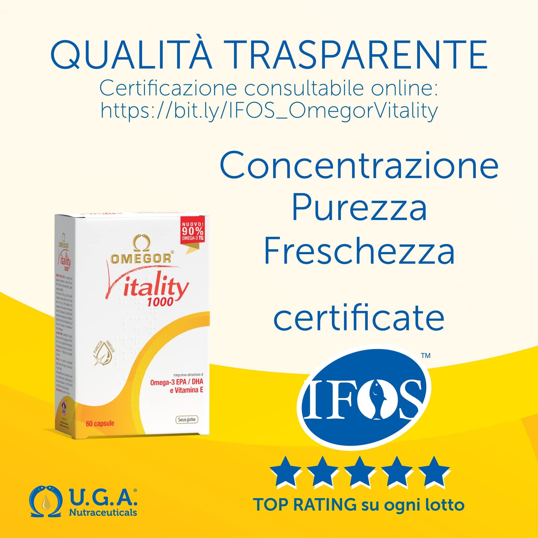 OMEGOR Vitality 1000 softgel pearl texture for smooth ingestion