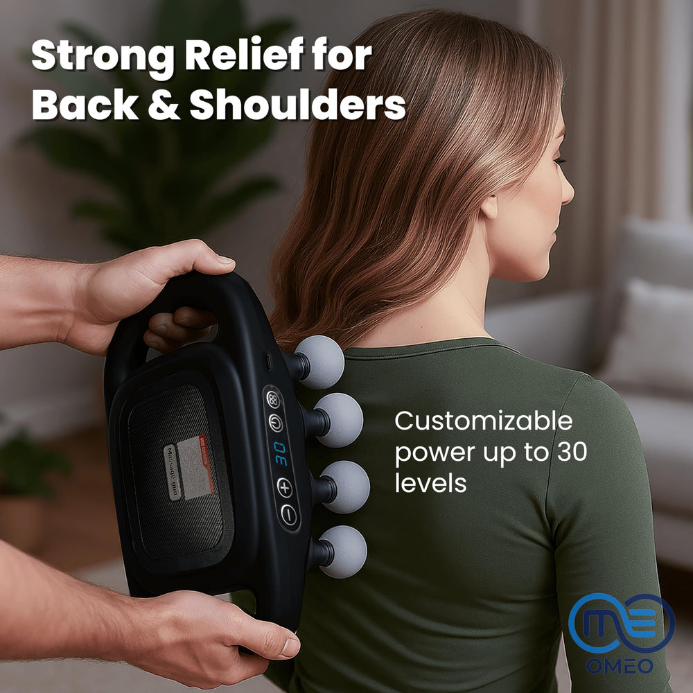 OMEO 16-Head Massage Gun carrying case for portability