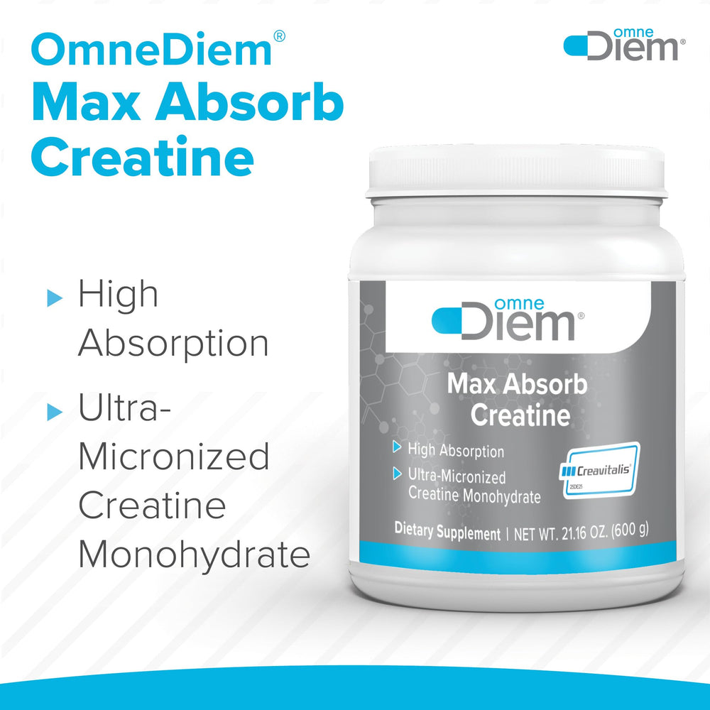 Omne Diem Creatine label showing third party COA for transparency.