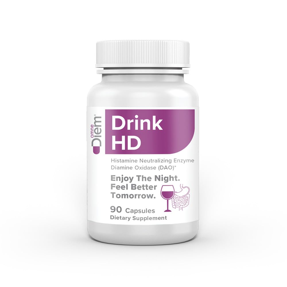 Omne Diem DrinkHD bottle front view for easy daily dosing