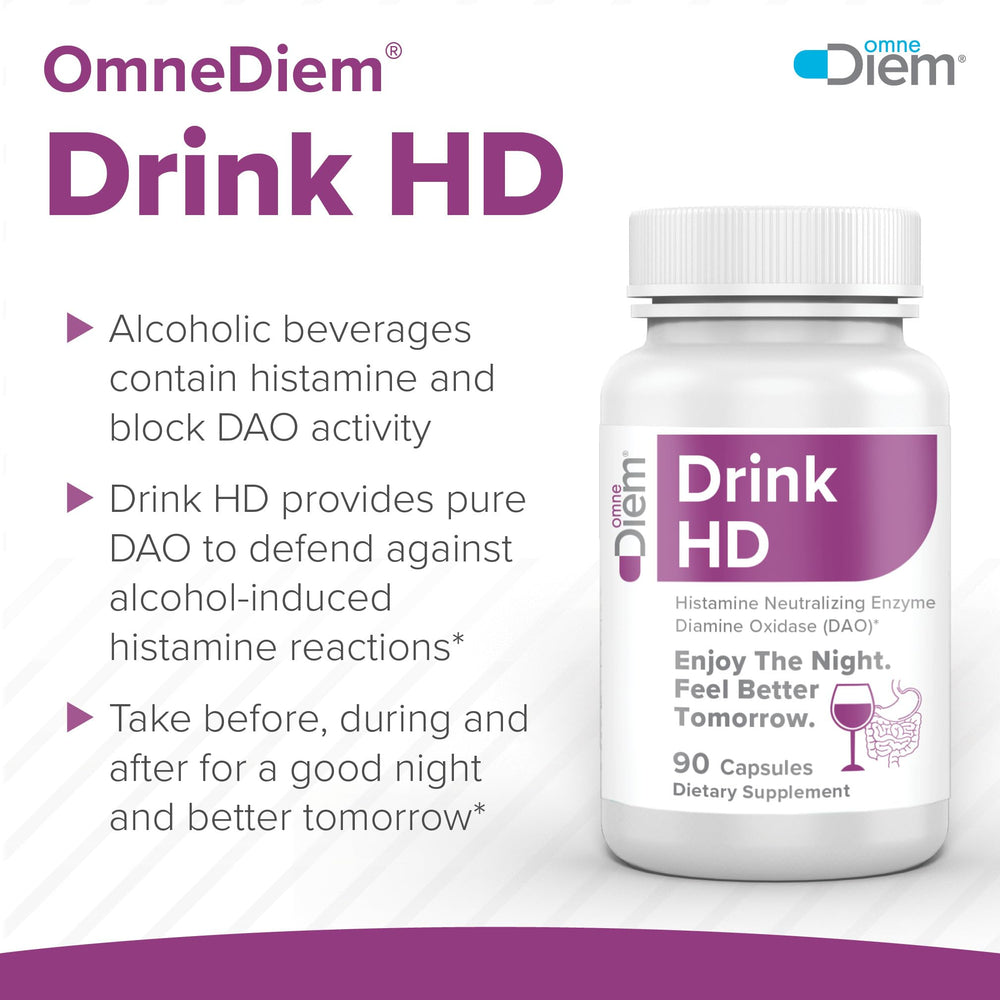 Omne Diem DrinkHD bottle with dosing cue for consistent intake