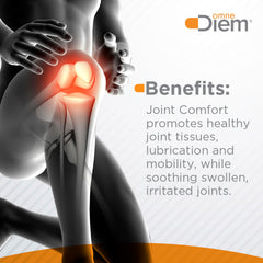 Packaging image of OmneDiem Joint Comfort communicates clarity and trust.