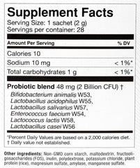 OMNi BiOTiC Balance powder dissolves before consumption for robust gut transit