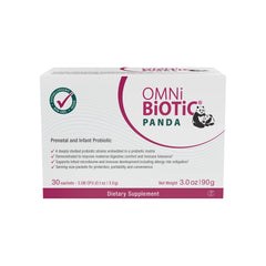 Daily dose packets shown for convenient, mess-free prenatal and infant use