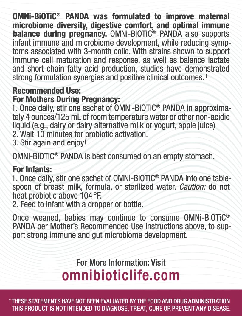Infant care scene emphasizes digestion and immune support for babies
