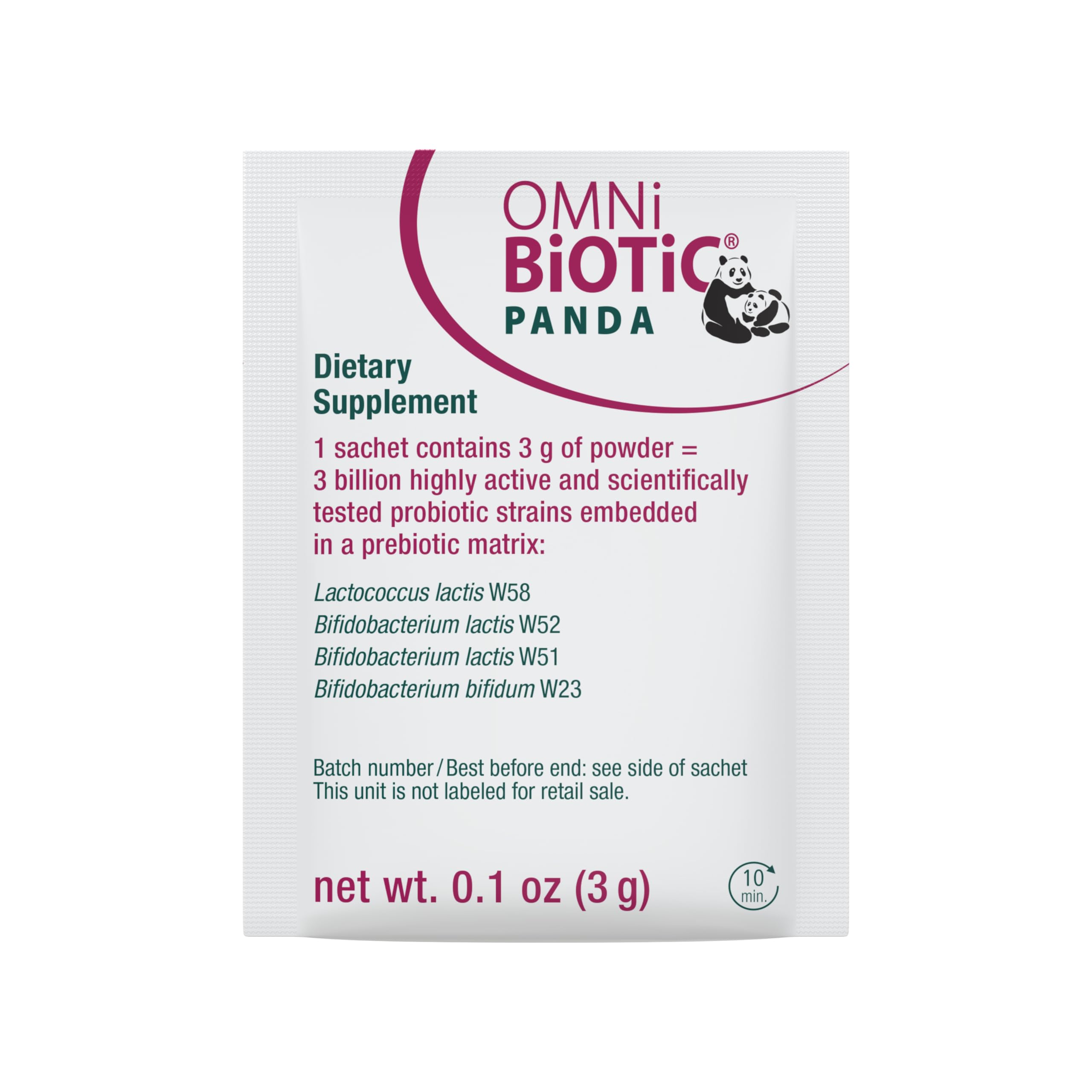 Brand logo and product claim highlight compatibility with prenatal vitamins
