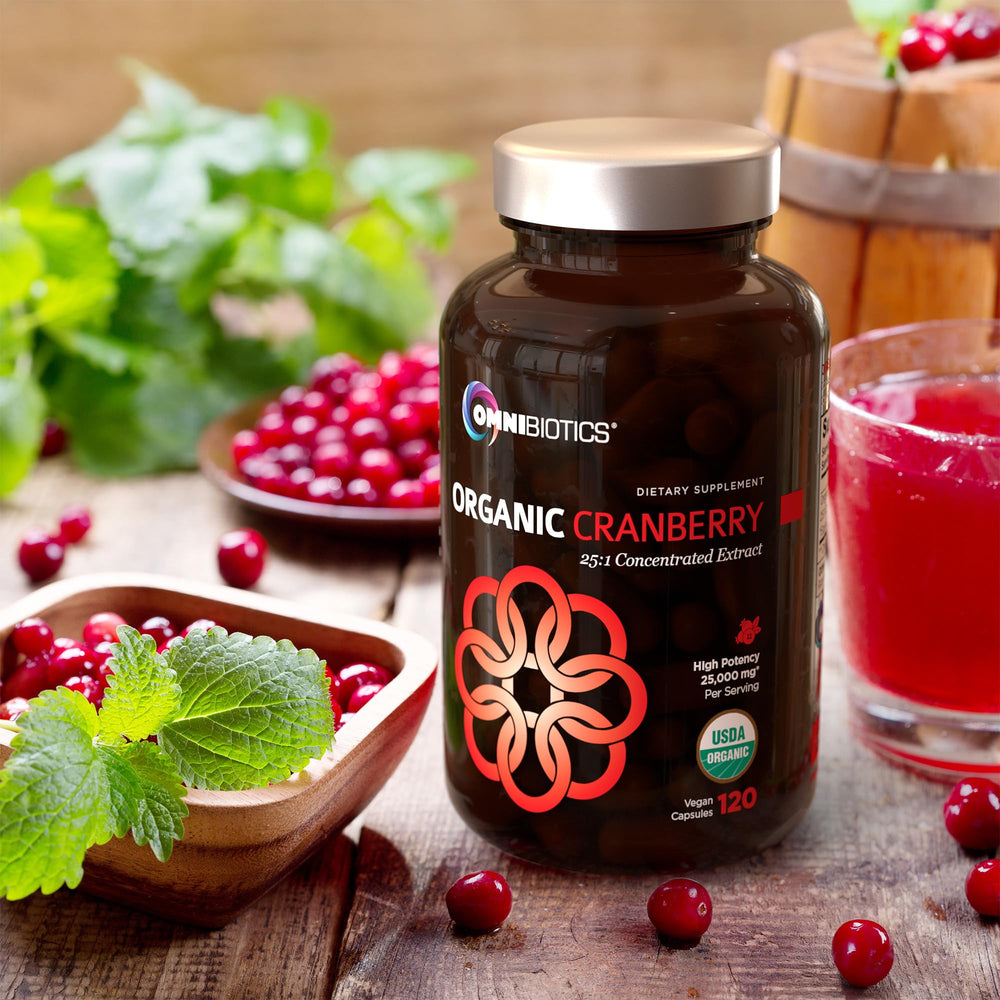 OmniBiotics 120-capsules bottle highlights generous vegan supply.