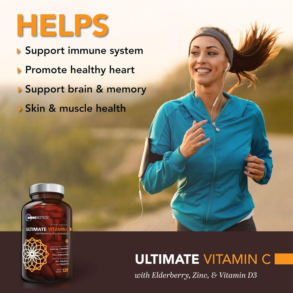 OmniBiotics elderberry extract imagery emphasizing natural antioxidant focus