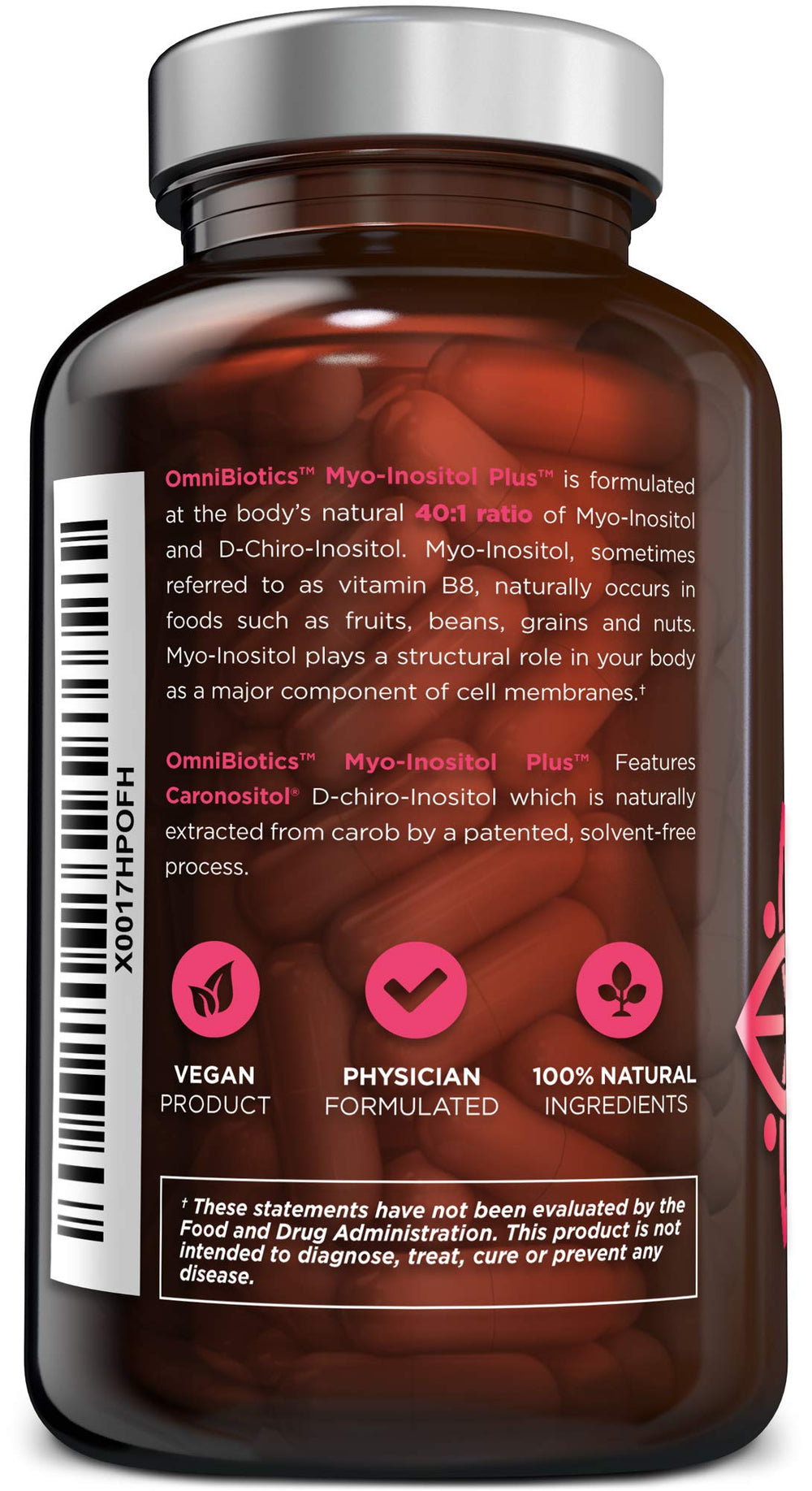 OmniBiotics packaging with NSF-certified badge signals quality assurance.