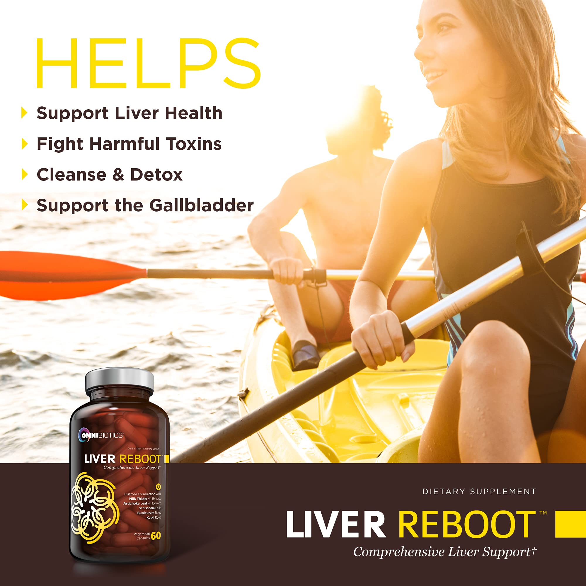 Milk thistle leaves accompany OmniBiotics Liver Cleanse signaling herbal liver support
