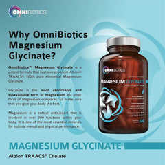 OmniBiotics capsules and spoon illustrating a convenient daily dose