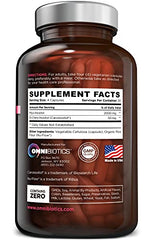 OmniBiotics vegan capsules illustrate allergen-free reproductive wellness support.