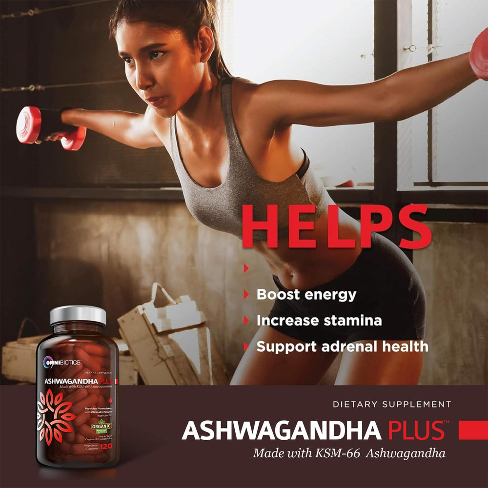 OmniBiotics vegan capsules packaging emphasizing non-GMO and clean formula.