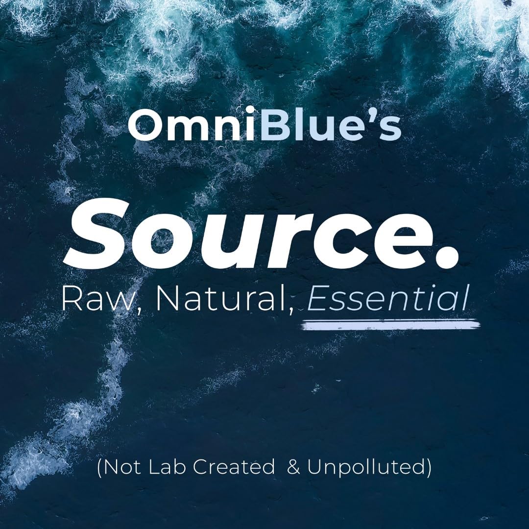 OmniBlue Ocean Minerals glass with juice demonstrates flavor masking and hydration