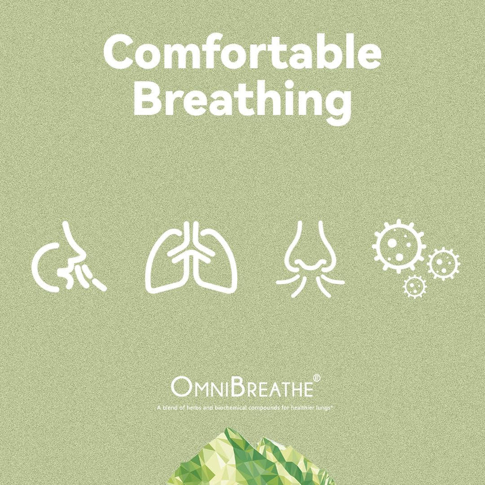 Close-up of Omnite OMNIBREATHE capsules ready to take daily