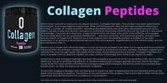 Omnitrition Collagen Peptides hydrolyzed powder dissolving in water