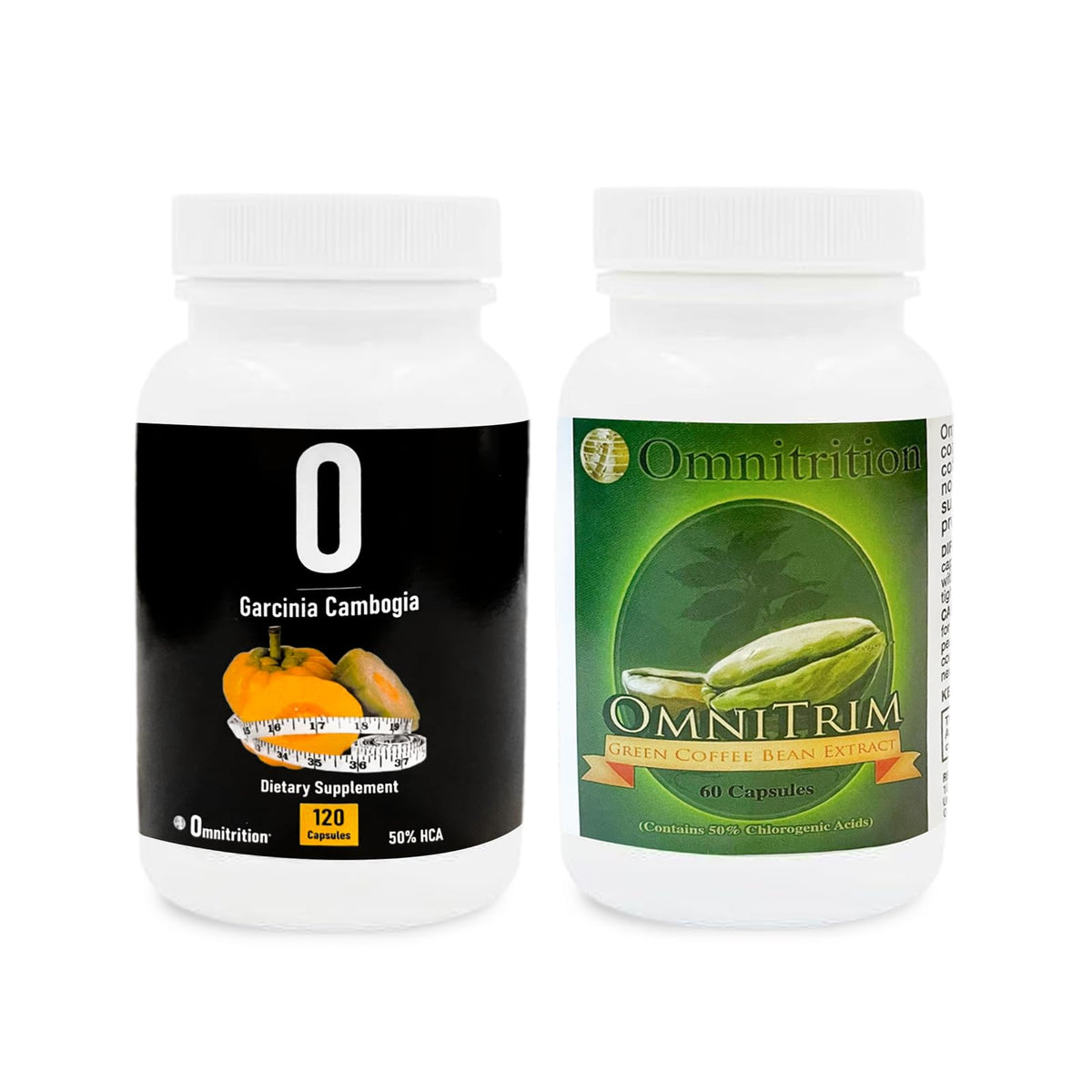 Omnitrition Green Coffee Bean Extract bottle with CGA‑rich formula for energy support