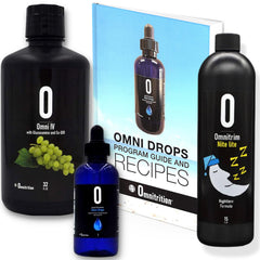 Omni Drops Diet Drops bottle for easy daily use within a guided protocol.
