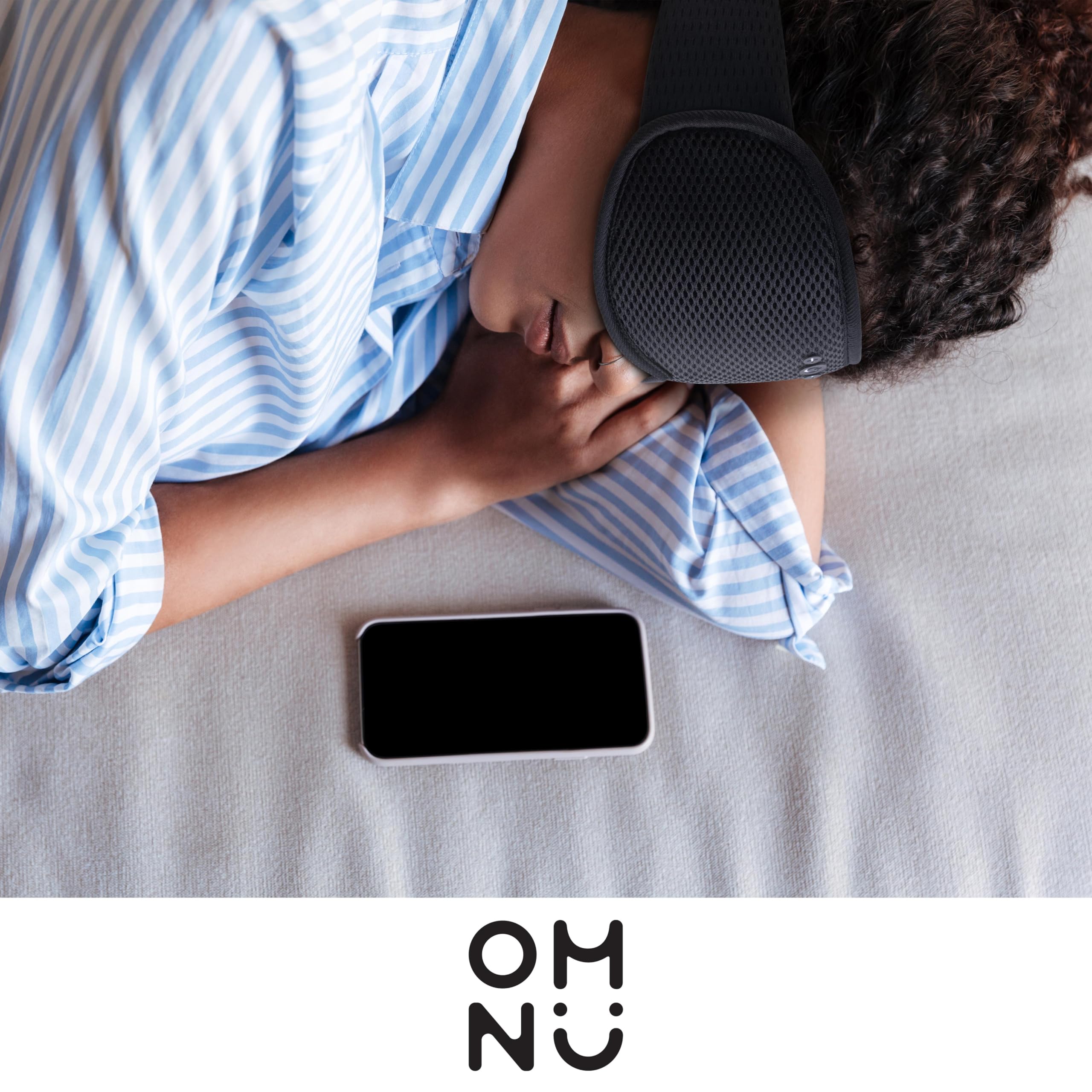 Lightweight OMNU headphones designed for travel and meditation