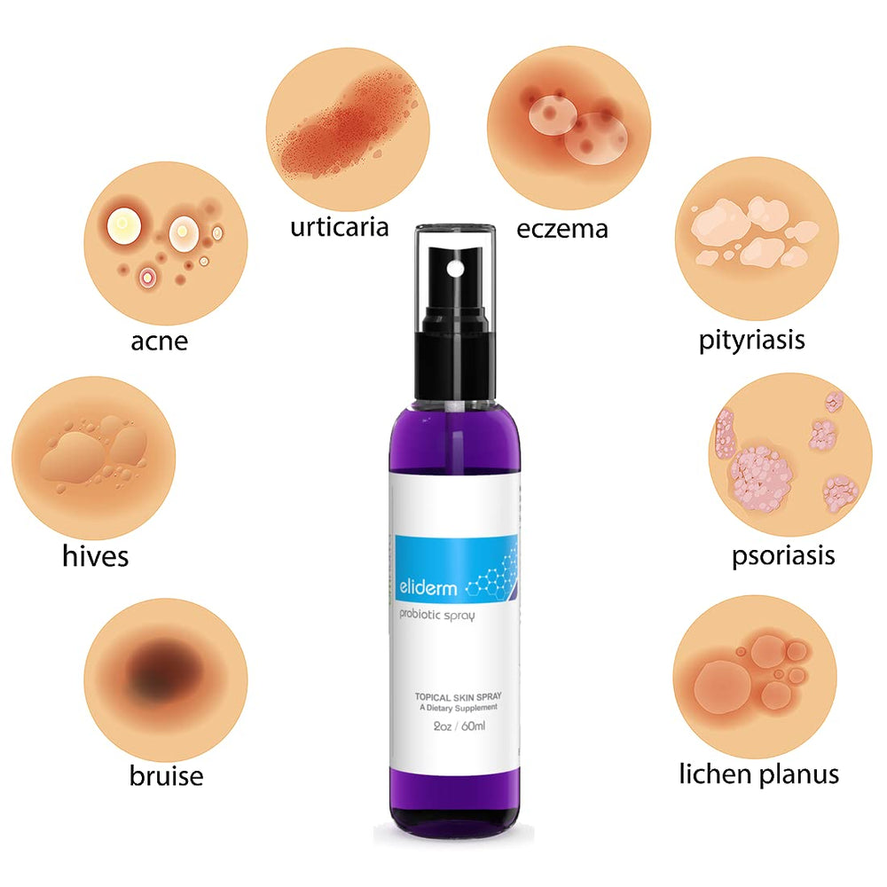 OmNutra probiotic spray nozzle close-up; convenient mist for daily skin care