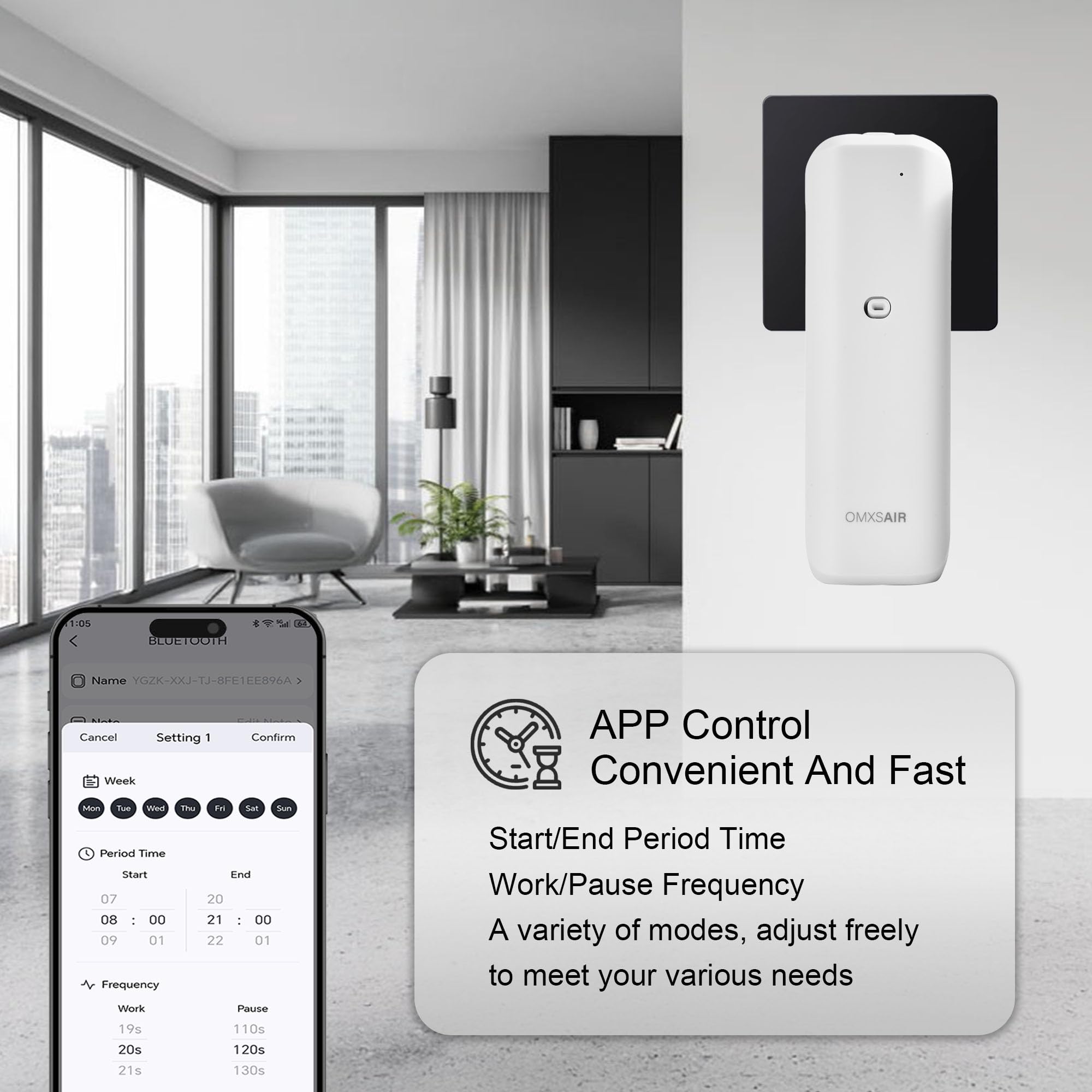 omxsair smart Bluetooth control interface for remote customization