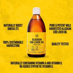 On Target Living line-caught Alaska cod liver oil in pristine waters
