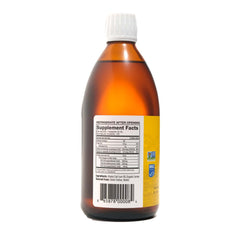On Target Living organic lemon flavor cod liver oil bottle