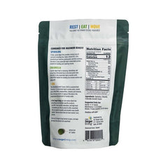 Close-up of On Target Living spirulina chlorella CGF tablets for daily use.