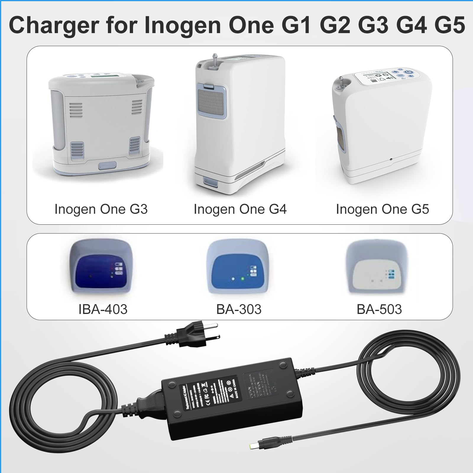 Onadrive 120W charger packaging; complete kit includes adapter and power cord.