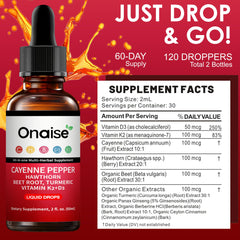 Drops poured into water for easy, customizable dosing.