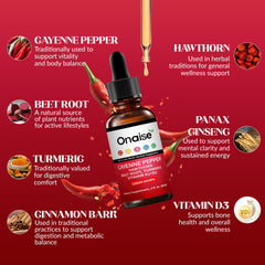 ONAISE Hawthorn berries - natural berry blend for daily cardiovascular balance.