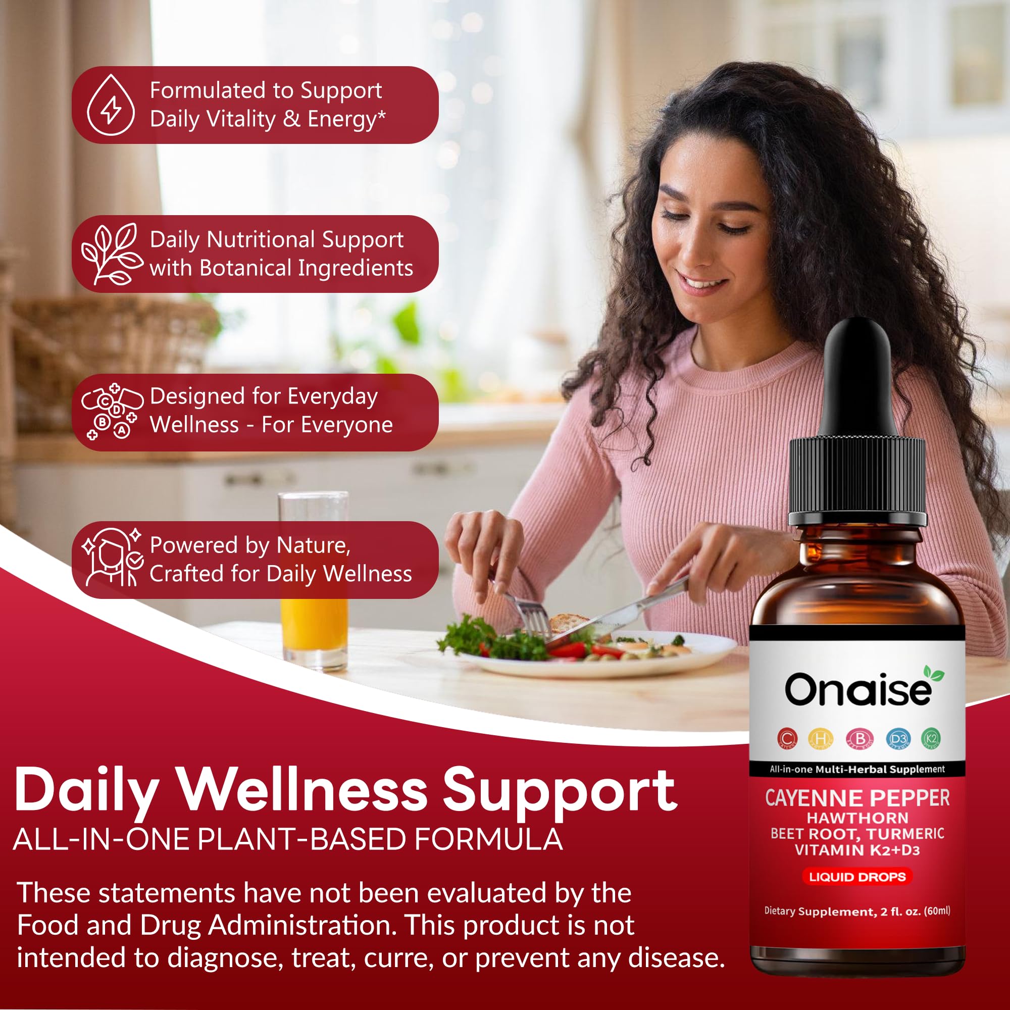 ONAIS Turmeric blend adds warm, golden notes to the mix.