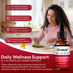 ONAIS Turmeric blend adds warm, golden notes to the mix.