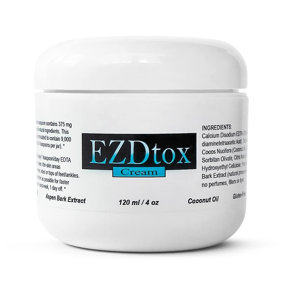 Ona's Natural EZDtox cream jar close-up for gentle topical detox support.