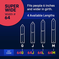 One 60H width options image highlighting Wide, Extra Wide, Super Wide.