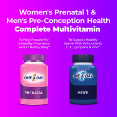 One A Day Men's Preconception Health tablets dispensed for daily use